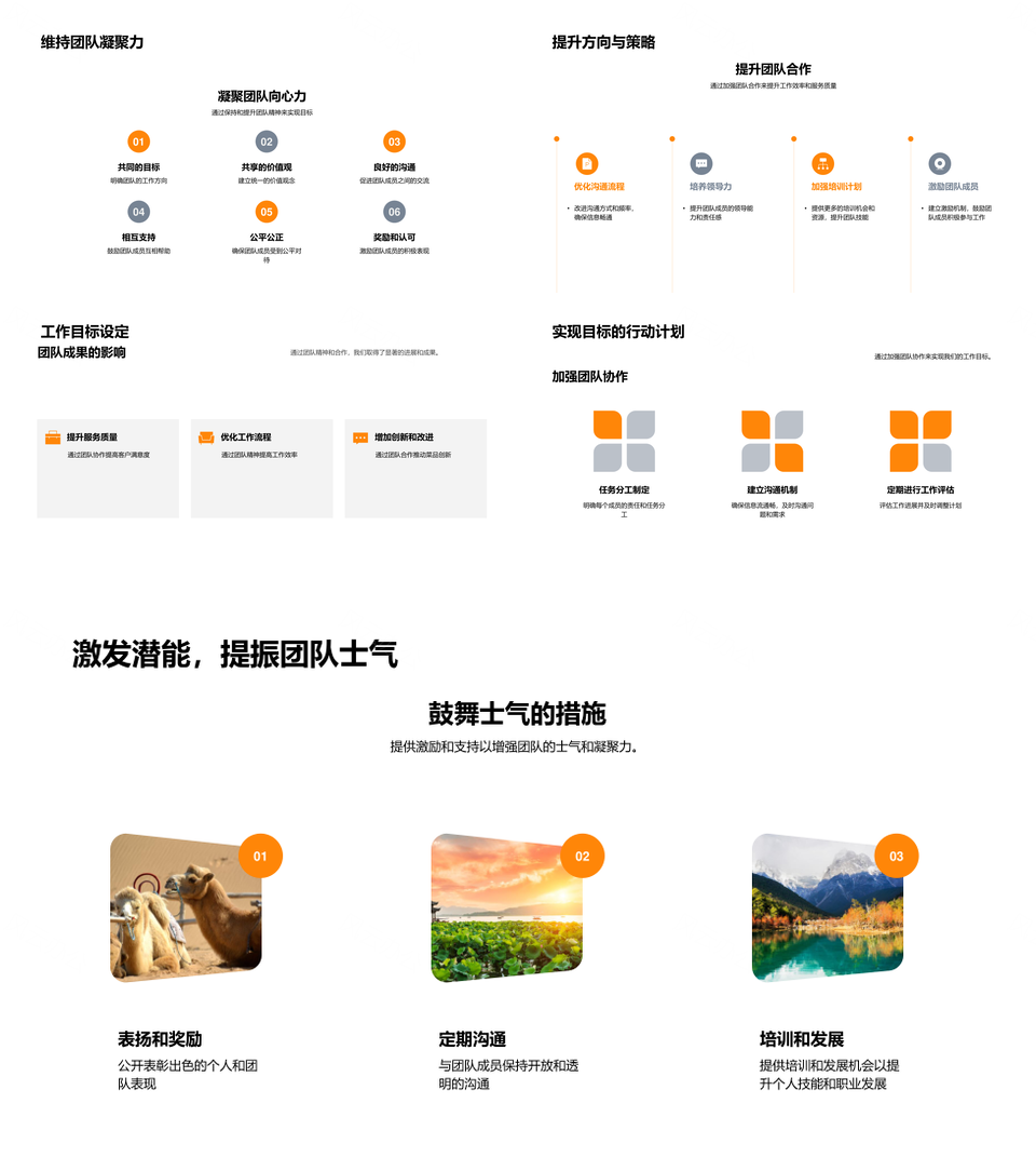 团结升华厨艺月结服务提效分析PPT模板