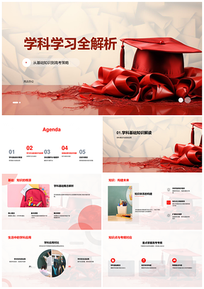 高考学科基础考纲对应高效备考策略PPT模板