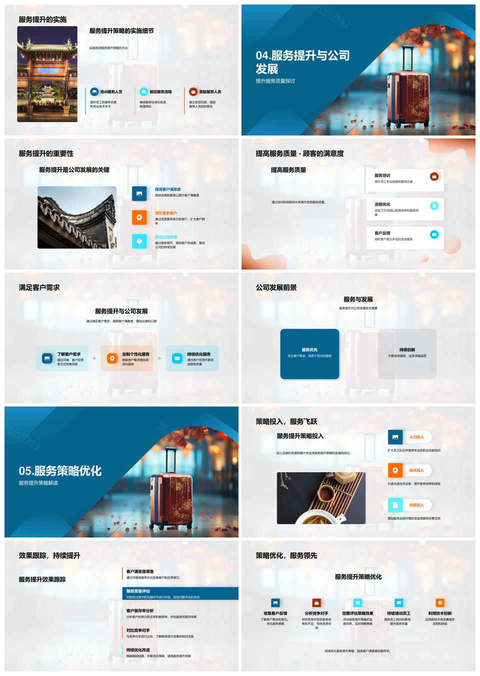 春节旅游服务升级优化培训提升满意度PPT模板