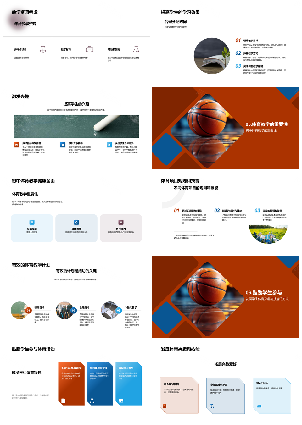 初中体育教师指导初一学生篮球教学实践PPT模板