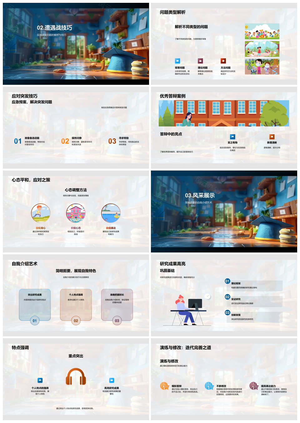 硕士答辩技巧流程时间管理模板