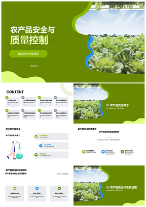 农产品安全质量控制国际标准中国法规农药残留PPT模板
