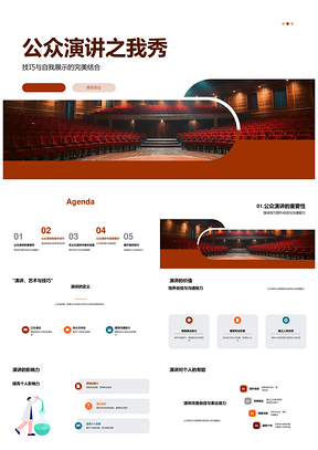 自信演讲技巧与品牌个性展示PPT模板