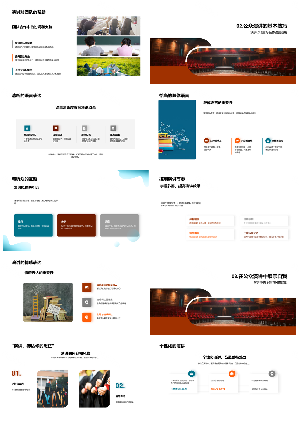 自信演讲技巧与品牌个性展示PPT模板