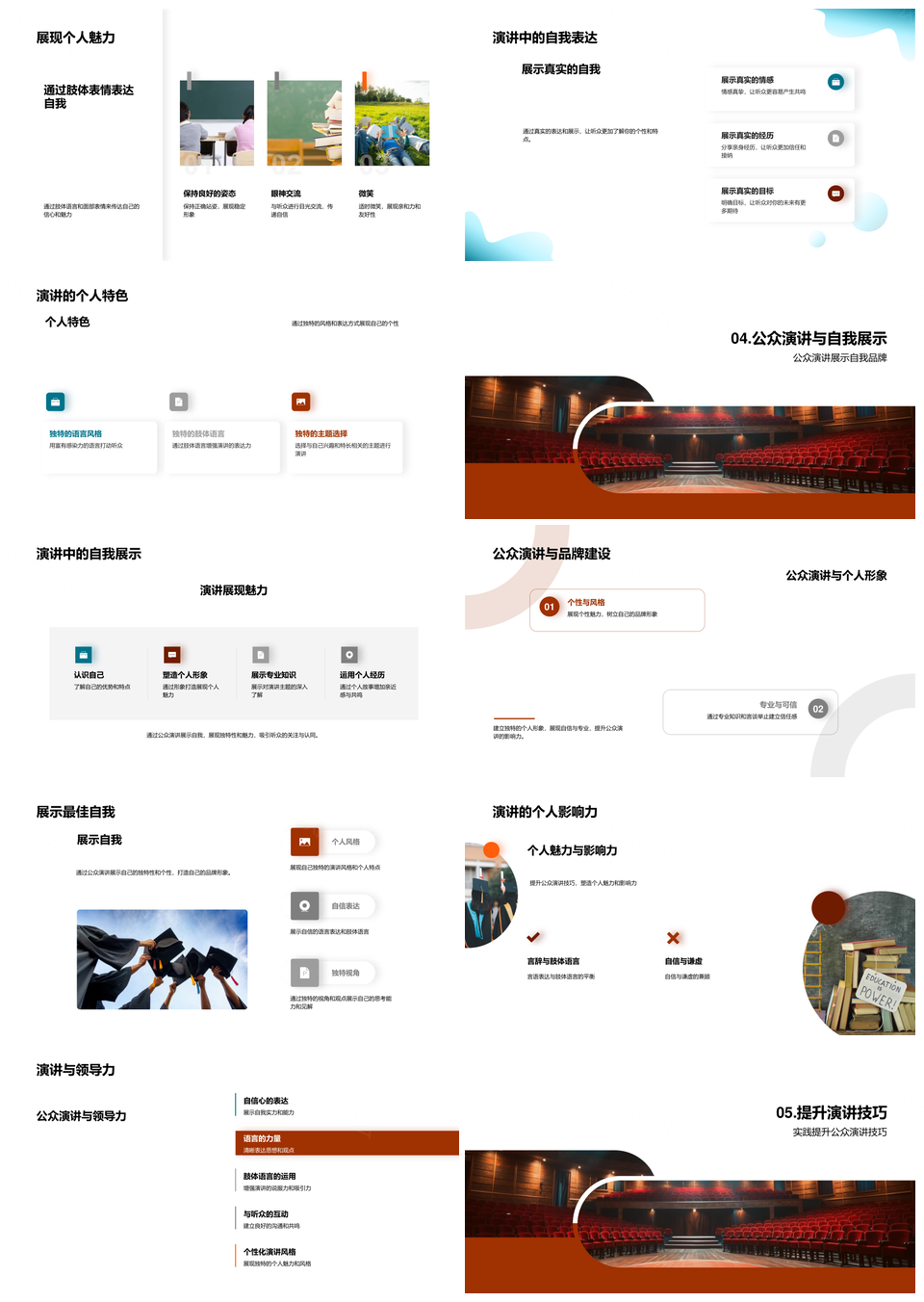 自信演讲技巧与品牌个性展示PPT模板