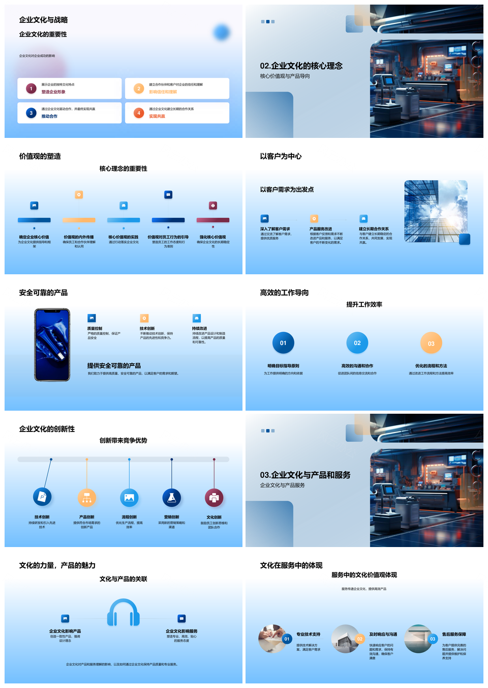 工业机械文化铸信任安全可靠合作增效PPT模板