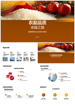 农副食品加工质量管理提升企业竞争力PPT模板