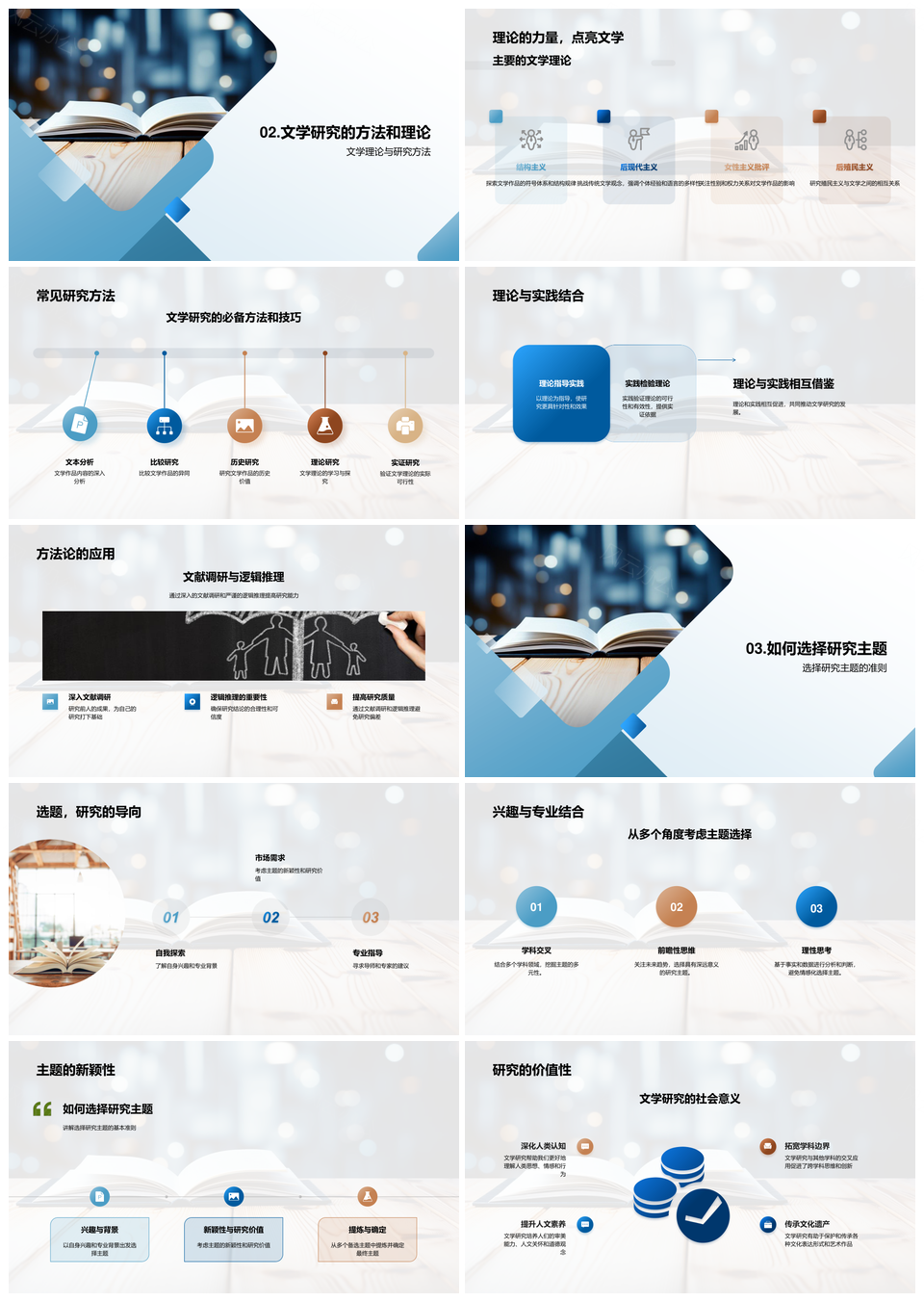 硕士文学理论研究与写作方法指南PPT模板