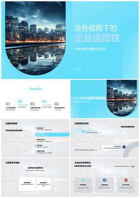 2025法槌视角企业适应性PPT模板