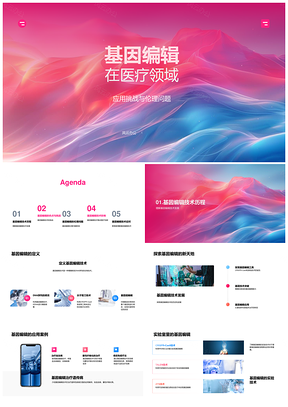 2025基因编辑医疗伦理技术发展应用风险个性化PPT模板