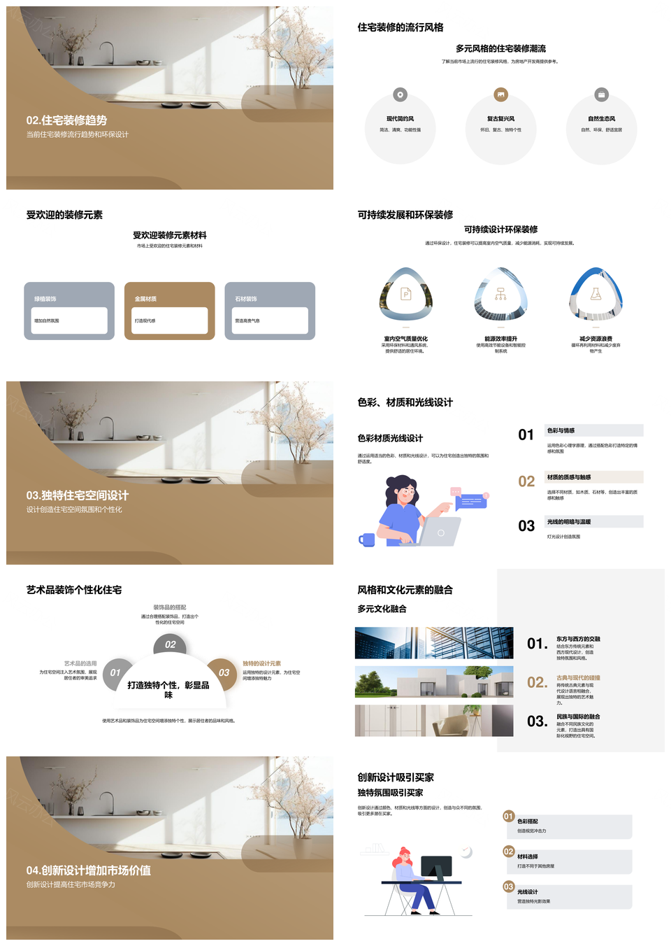 创新设计重塑住宅功能舒适美观空间PPT模板