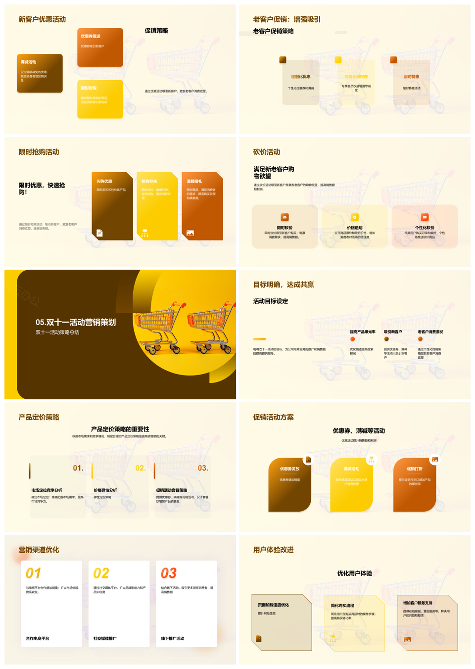 阿里双十一电商营销策划推广PPT模板