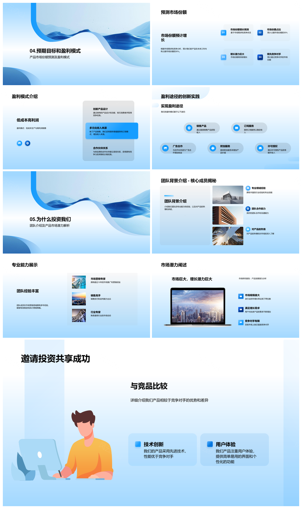 产品力功能市场盈利竞品目标营销合作广告策略解析PPT模板