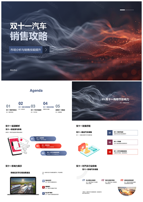 2025双十一汽车销售策略技能提升促销目标攻略PPT模板