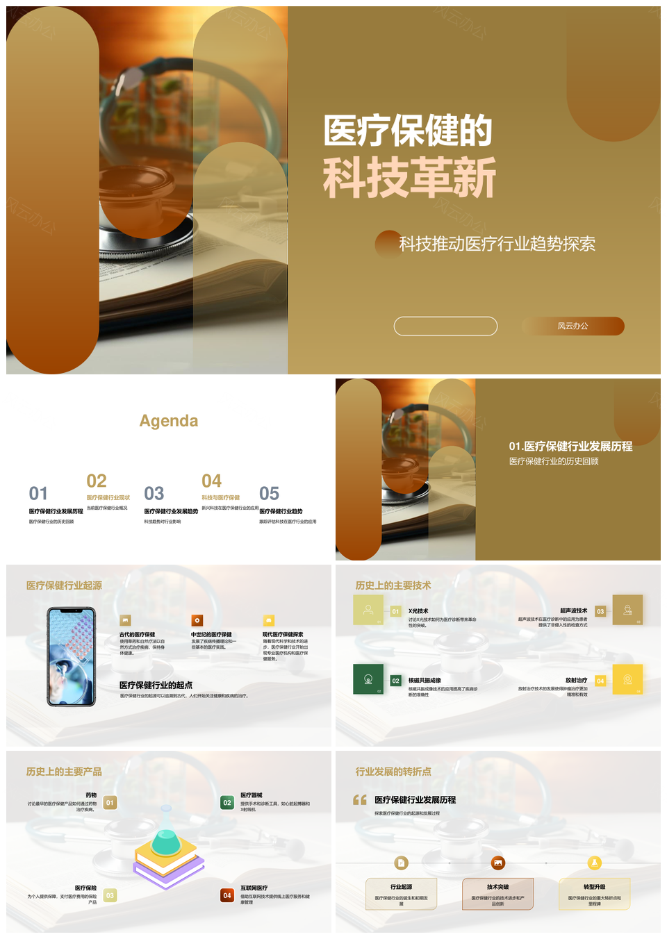 医疗保健科技革新推动行业智能个性化发展PPT模板