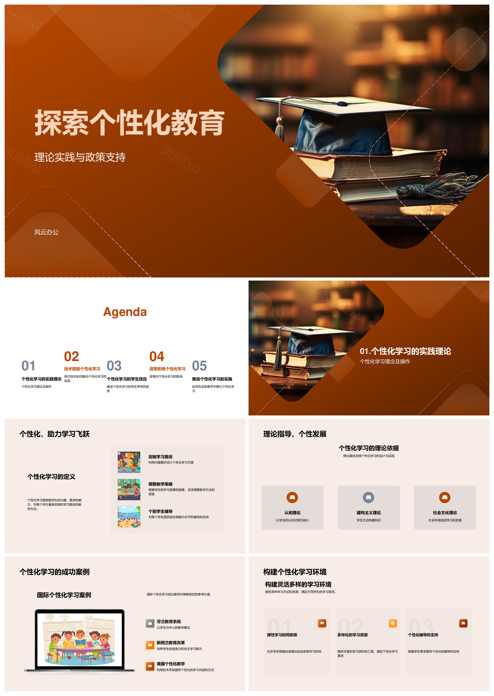 技术赋能教育政策推动个性化学习职业创造力发展PPT模板