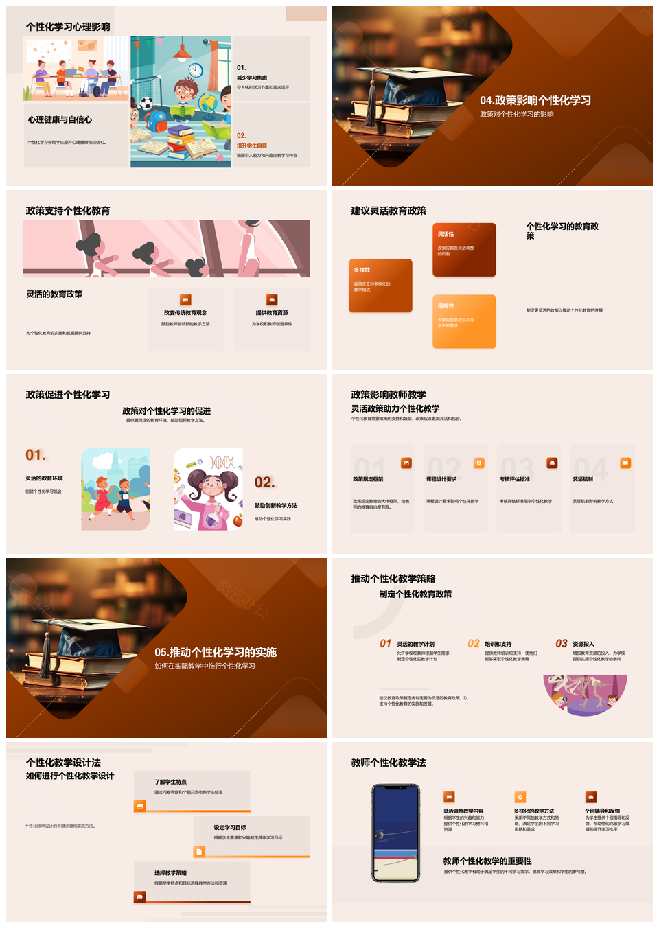 技术赋能教育政策推动个性化学习职业创造力发展PPT模板