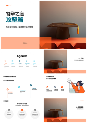 学术答辩策略研究生专科导师攻略PPT模板