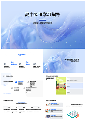 高中物理力热电光现学习策略PPT模板