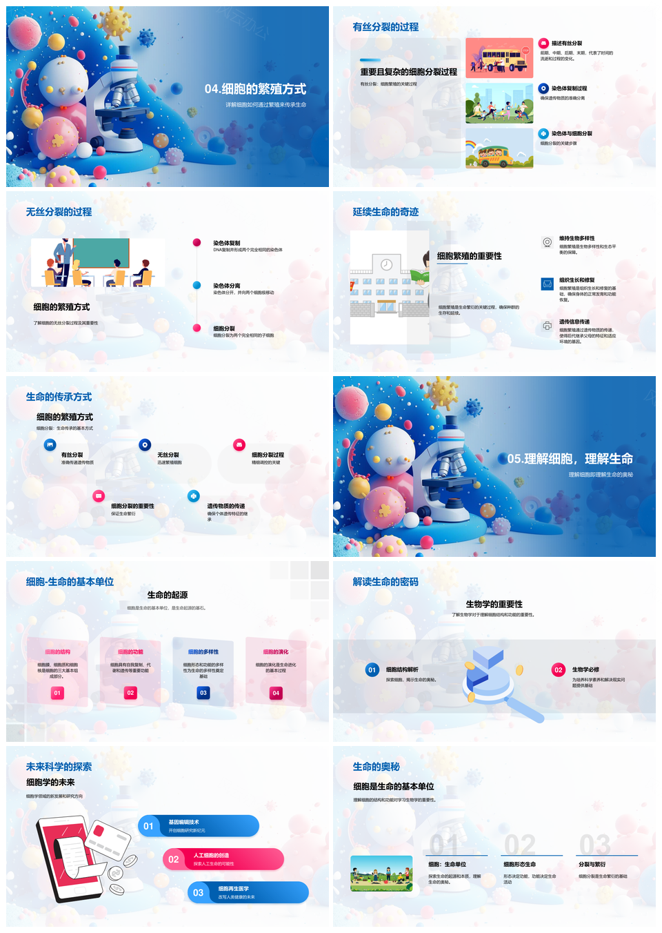 细胞构造功能膜核线粒体结构红血球扁平PPT模板