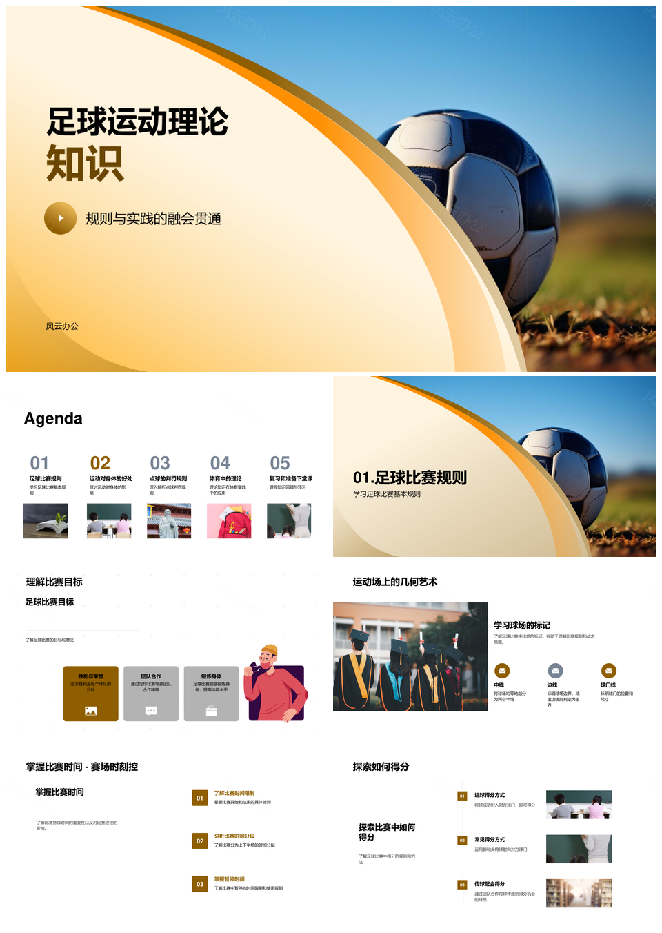 足球理论规则犯规处罚健康要点备战PPT模板