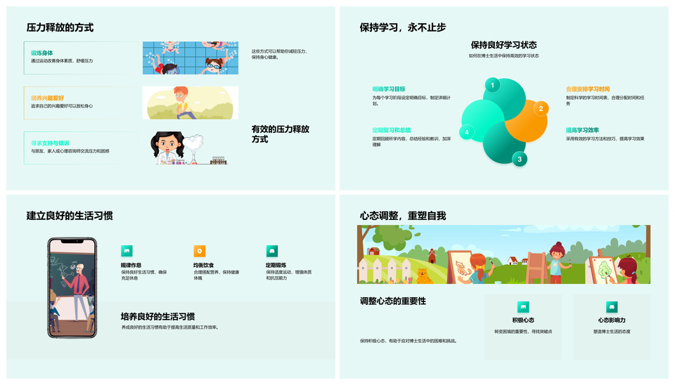 博士生学术研究方向与未来规划解析PPT模板