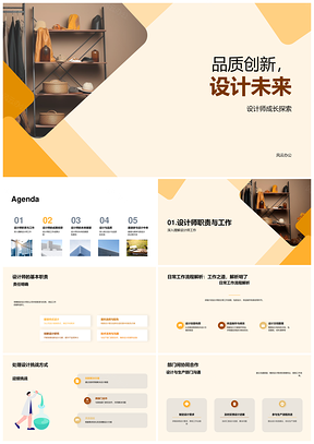 2025品质创新设计未来设计师成长职责流程挑战PPT模板