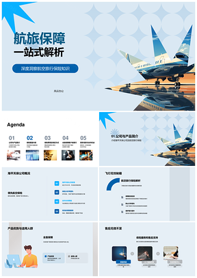 海平天保航空旅行保险优点解析航班延误行李丢失PPT模板