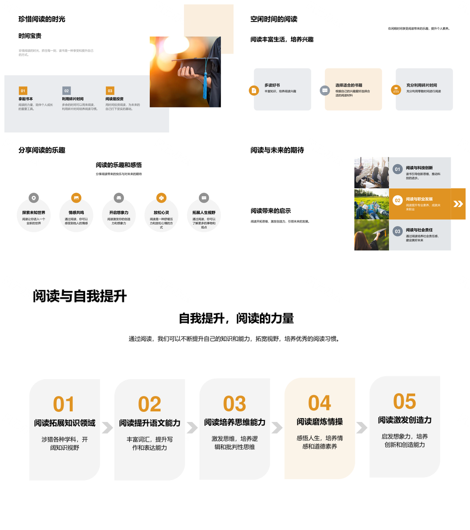 阅读拓思启智育魂筑未来之门PPT模板