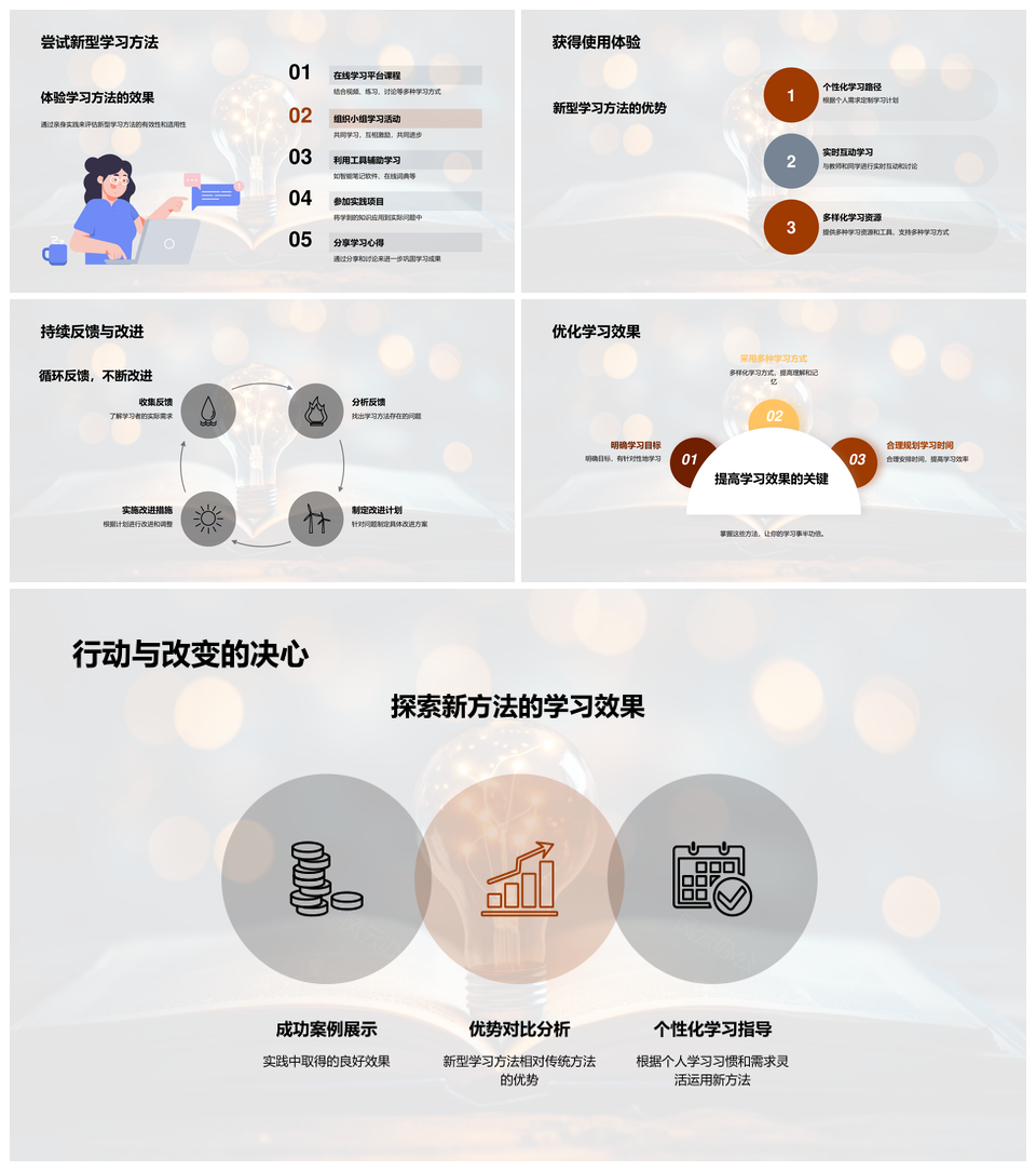新学习法解码传统革新演变PPT模板