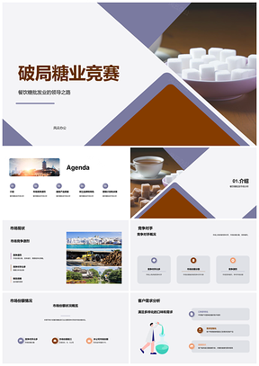 餐饮糖批发现状趋势竞争需求分析PPT模板