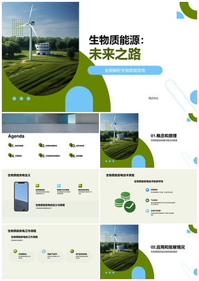 生物质能发电发展现状与未来PPT模板