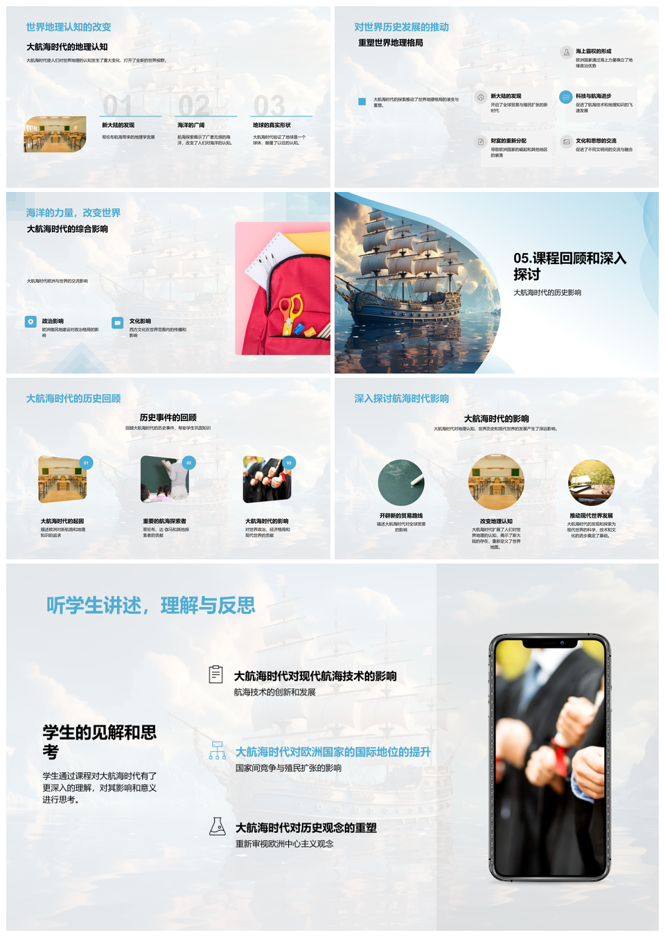 大航海时代探索者哥伦布达伽马历程与影响起因PPT模板