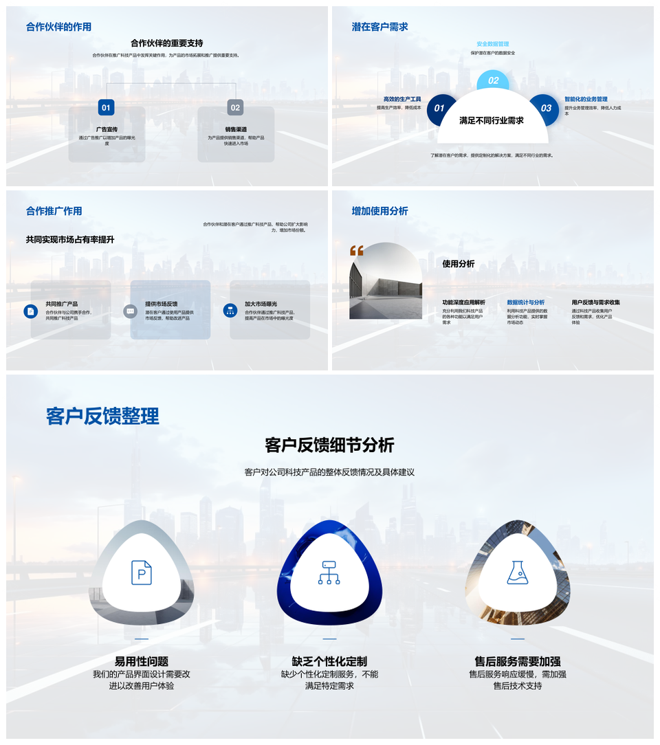 科技产品创新领航未来市场趋势PPT模板
