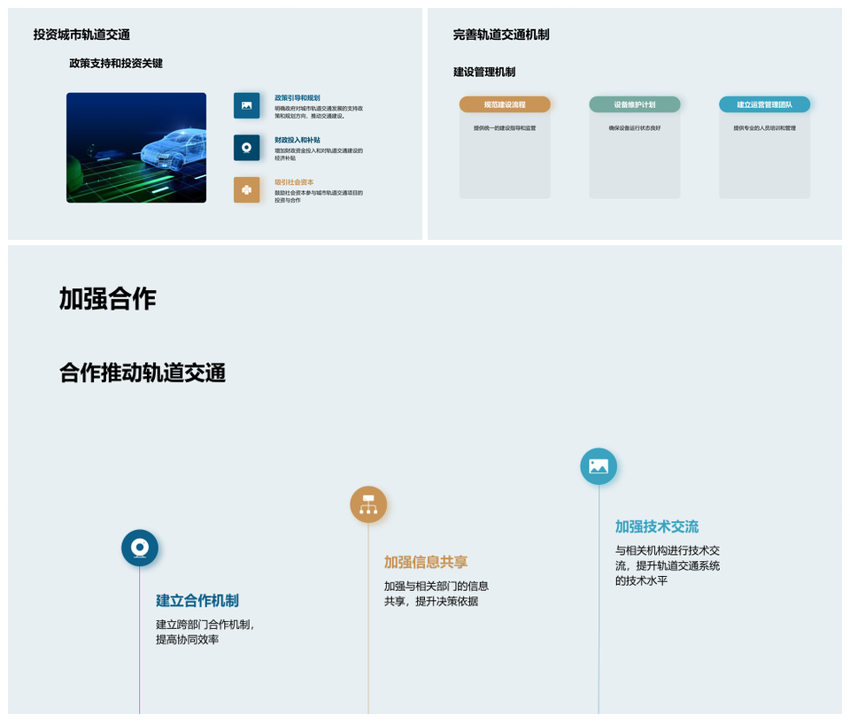 城市轨道解拥堵提效专家政府共筑天际线PPT模板