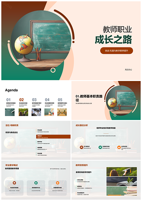 教师职业成长教学创新技术发展PPT模板