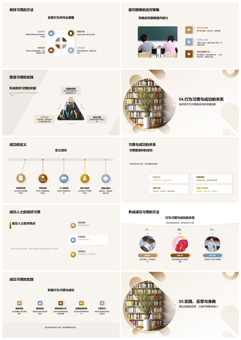 良好习惯铸就成长未来与人际社会PPT模板