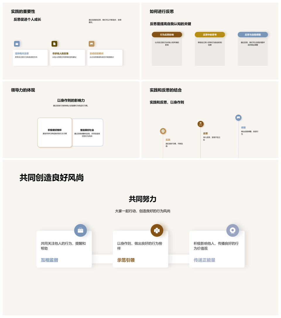 良好习惯铸就成长未来与人际社会PPT模板