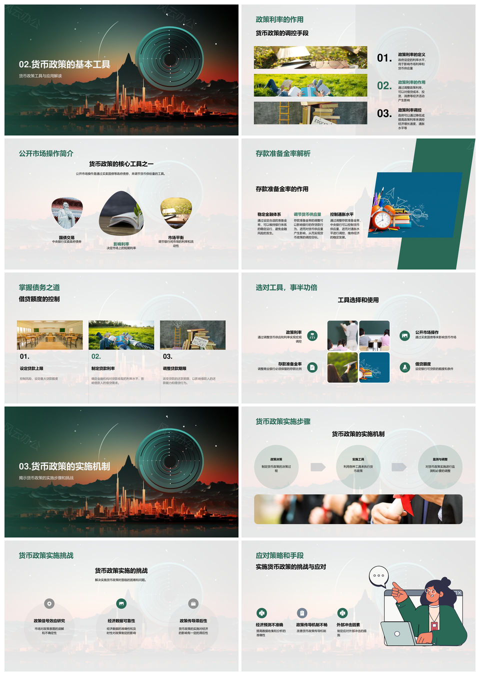 货币政策利率公开市场操作存款准备金率解析PPT模板
