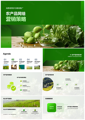 有机农产品网络精准营销策略分析PPT模板