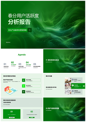 春分用户活跃度优化策略产品服务满意度提升PPT模板
