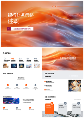 银行财务策略投资决策与风险分析PPT模板
