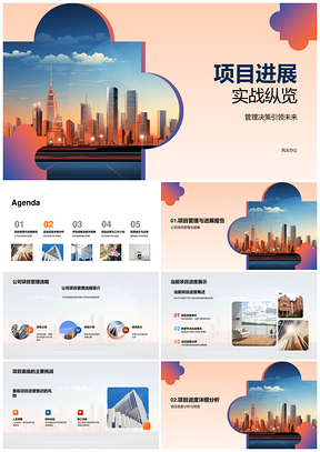房地产高管决策项目进展挑战分析PPT模板