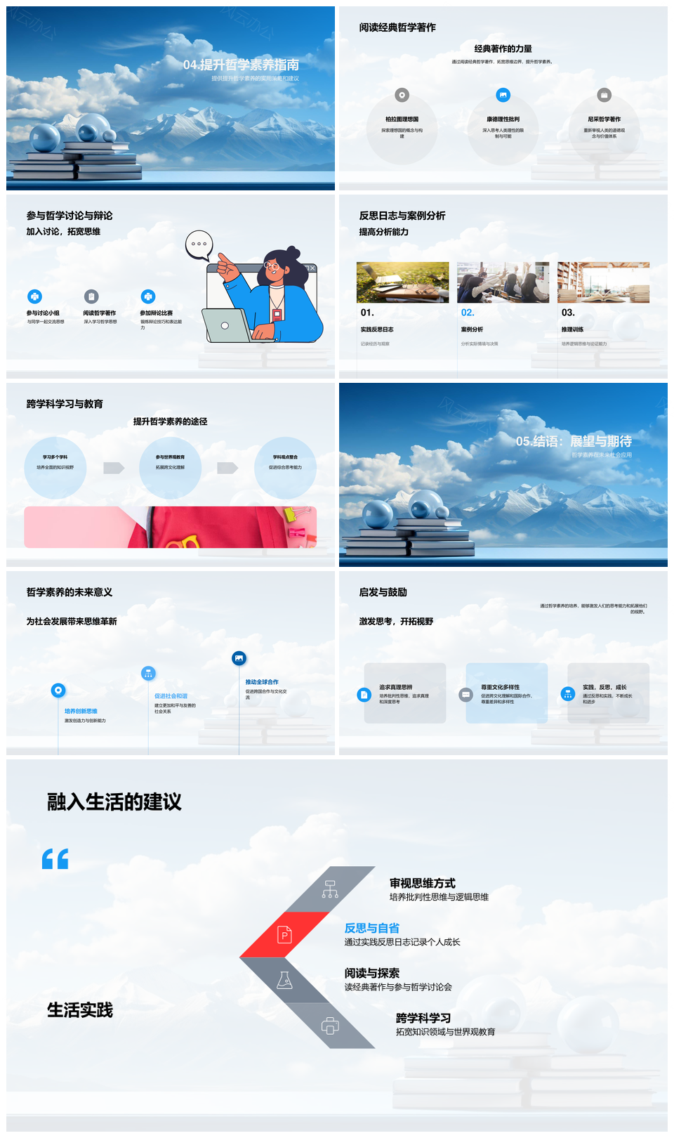 哲学素养21世纪核心技能批判性思维道德判断PPT模板