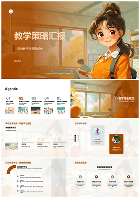 2025教学策略教法师资成长教育培训成效汇报PPT模板