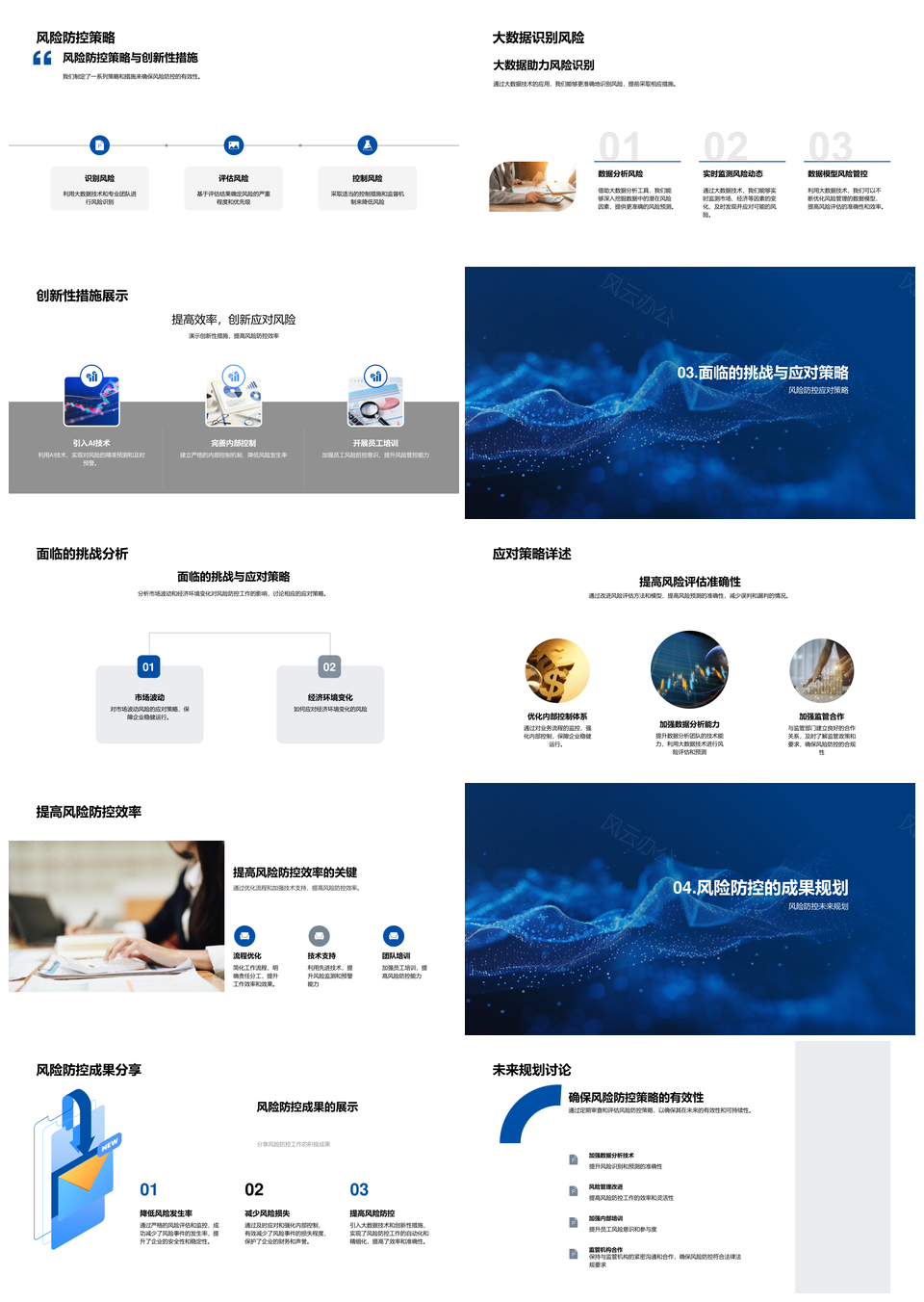 风险防控大数据创新策略成效评估PPT模板