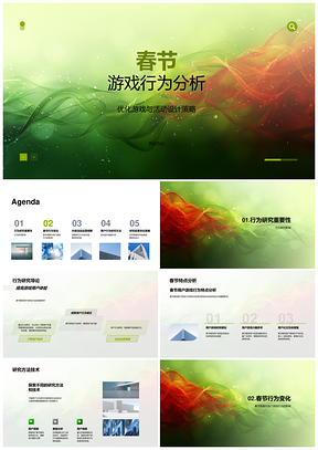 春节游戏用户行为分析优化活动策略PPT模板
