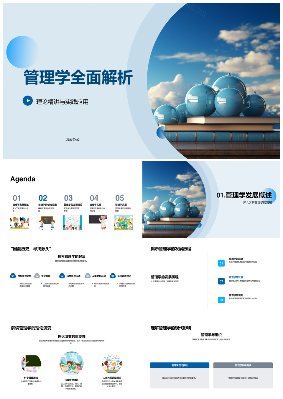 管理学科学行政人类系统决策理论解析PPT模板