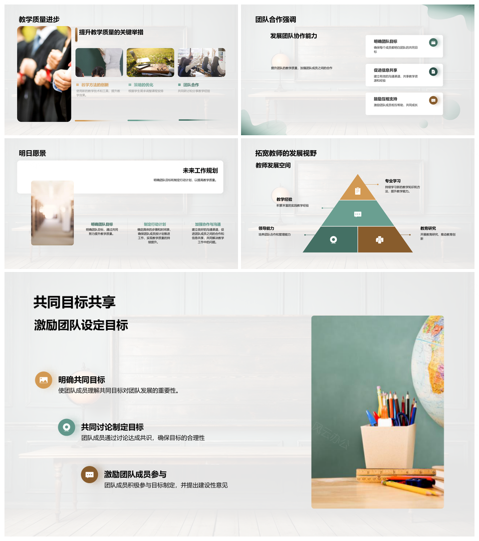 教师团队创新协作迎挑战提质量谋发展PPT模板