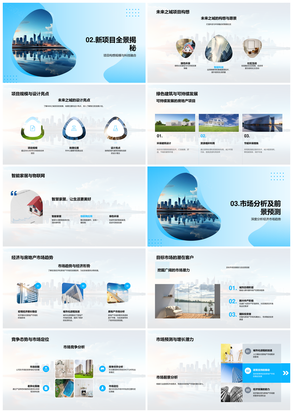 智慧地产未来城绿色智能家居融资新模式PPT模板